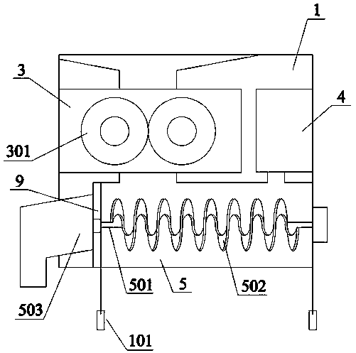 Ecological treatment system and ecological treatment method for gravel yard