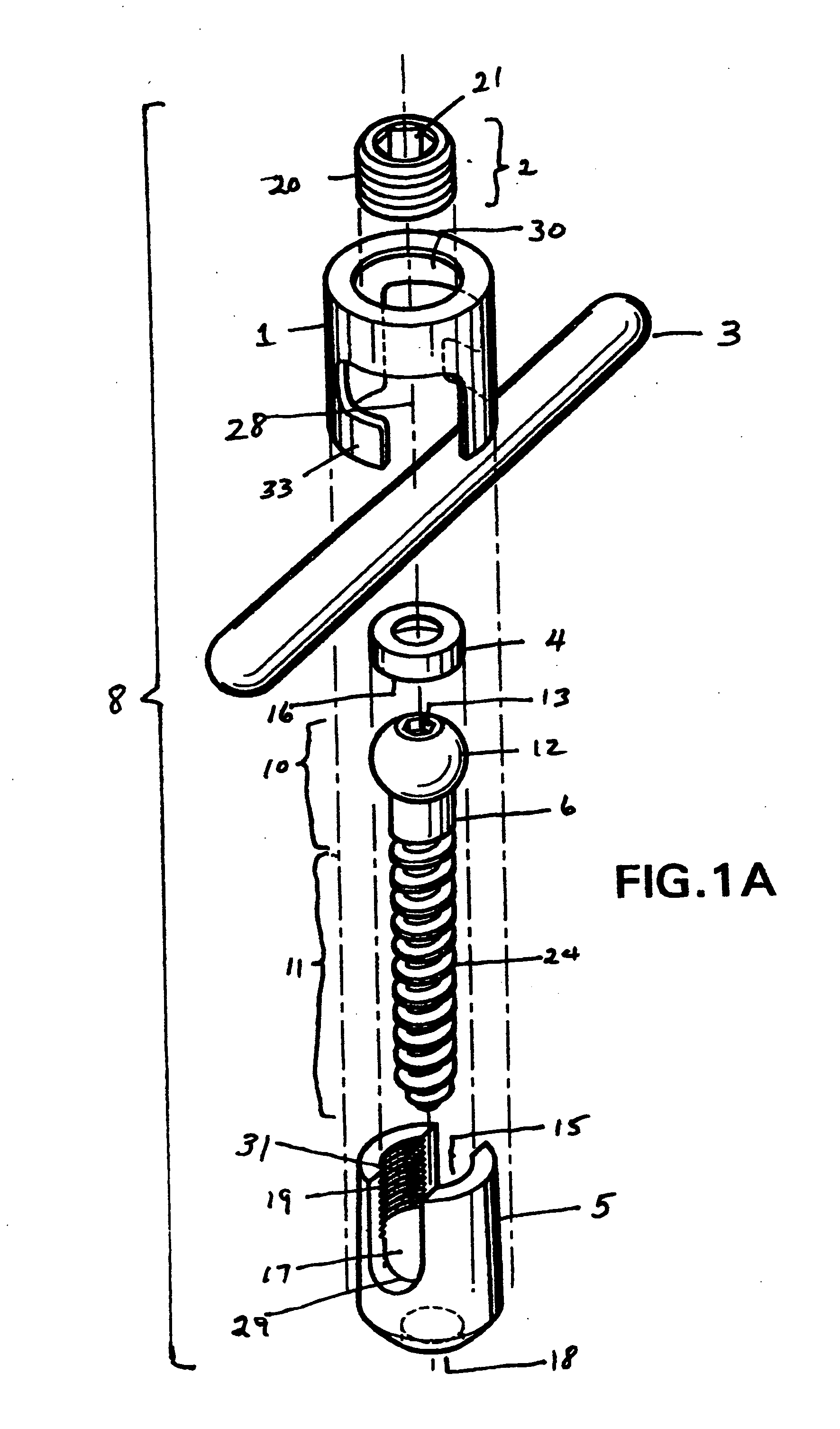 Device for securing spinal rods