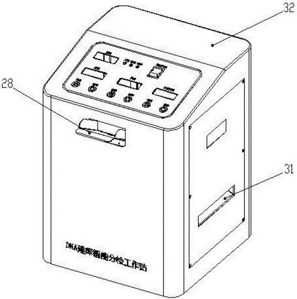 DNA database building intelligent sorting workstation and sorting method