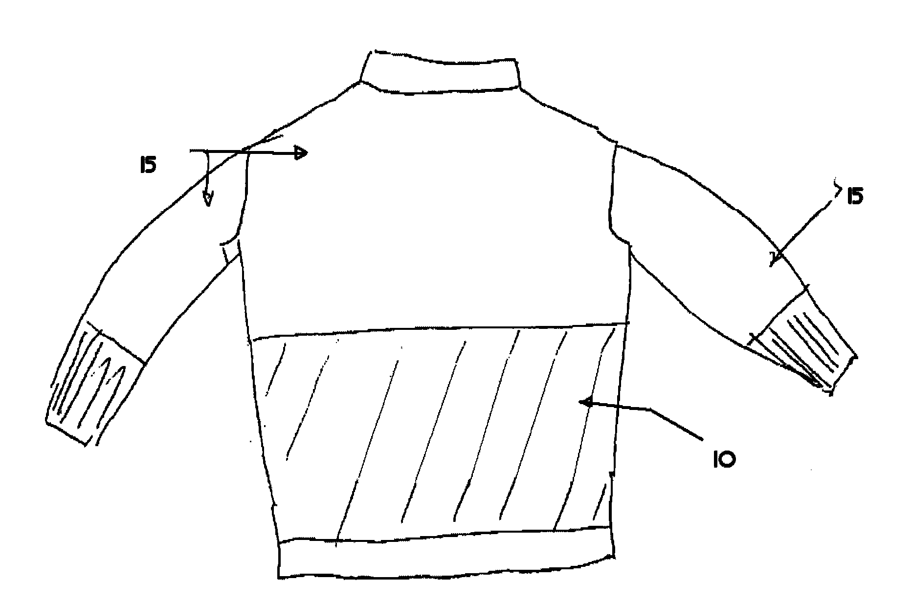 Puncture resistant, optionally cut and abrasion resistant, knit garment made with modified knit structure