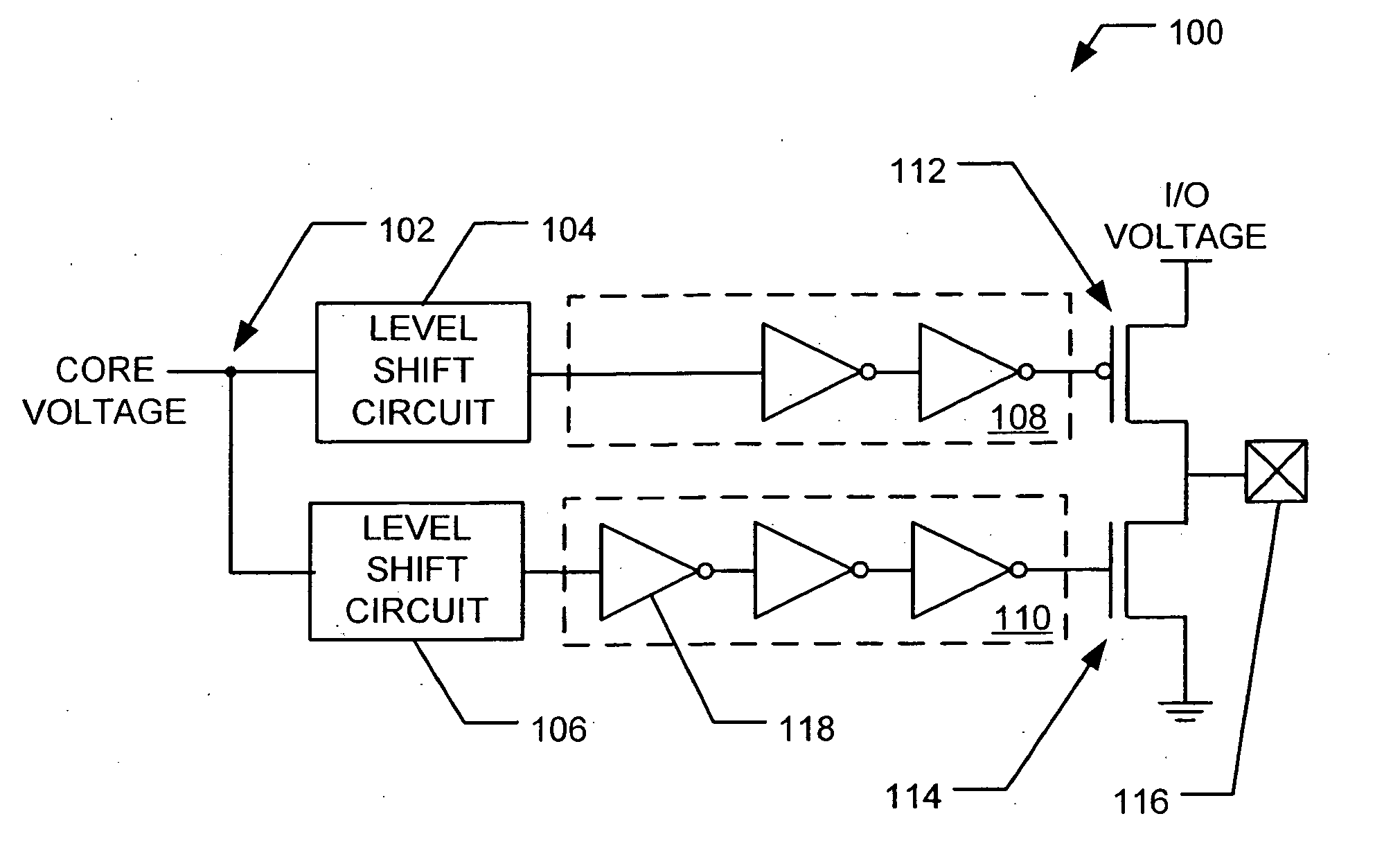 Power-on solution to avoid crowbar current for multiple power supplies' inputs/outputs