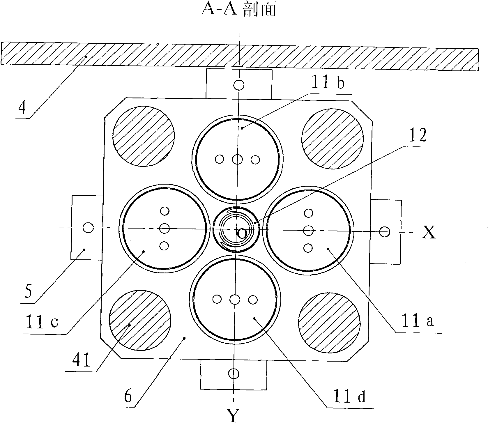 Two-dimensional high load-bearing large-caliber rapid control reflector