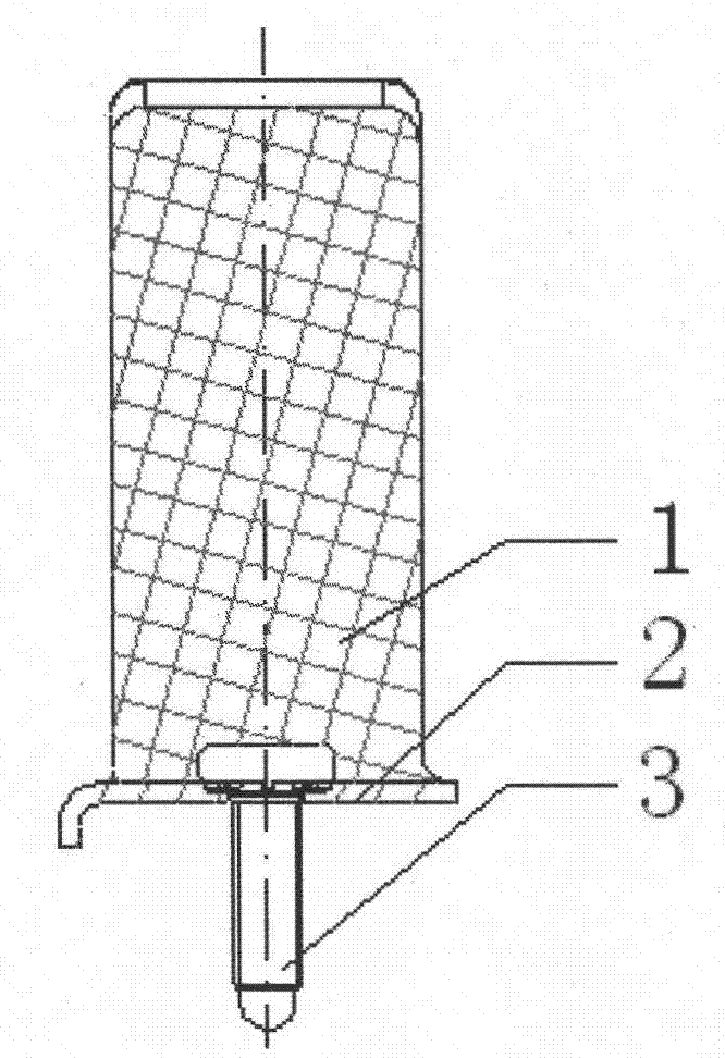 Buffer block rubber composition for automobile