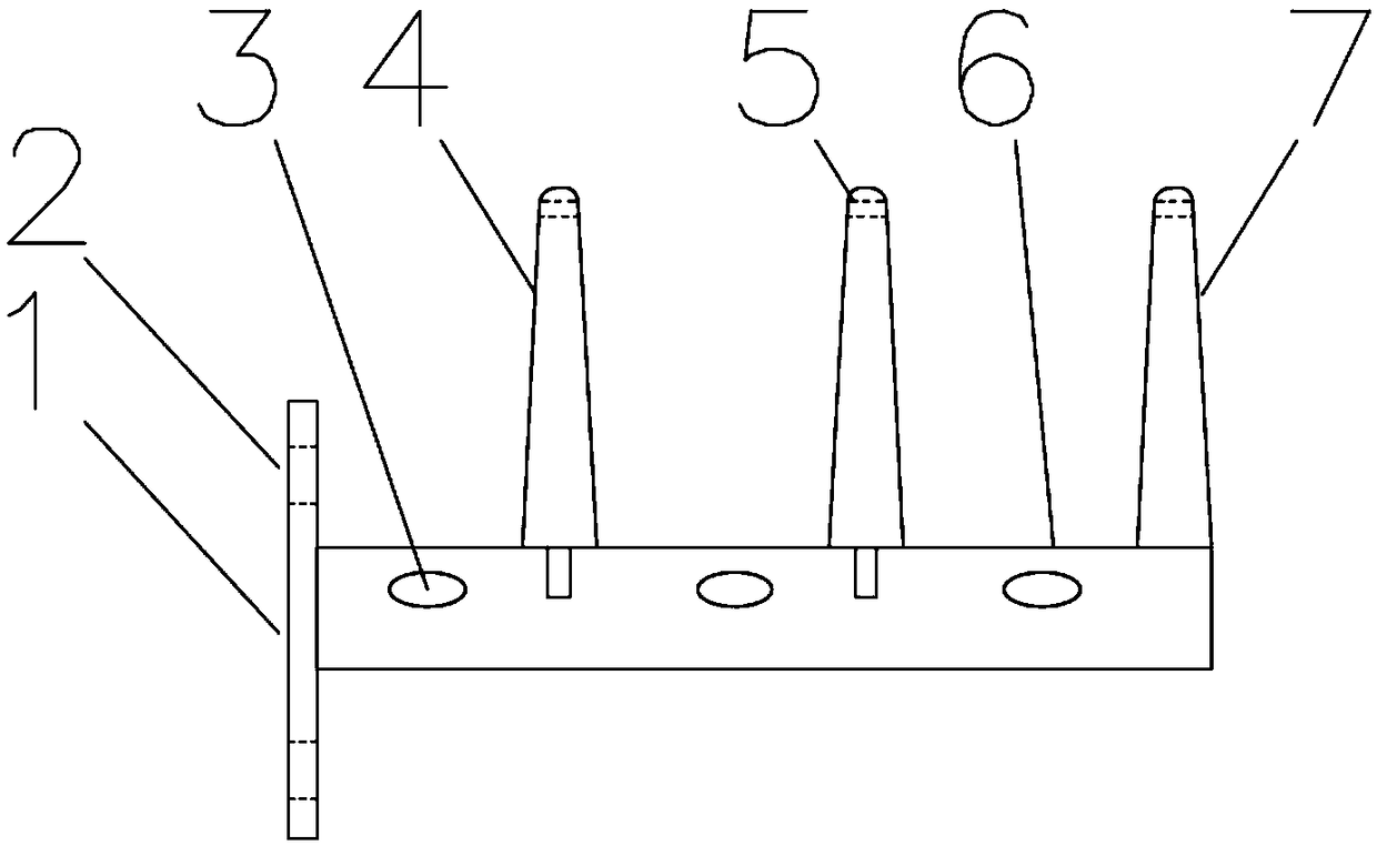 Mounting type cable holder and method for laying control cables in cable trench