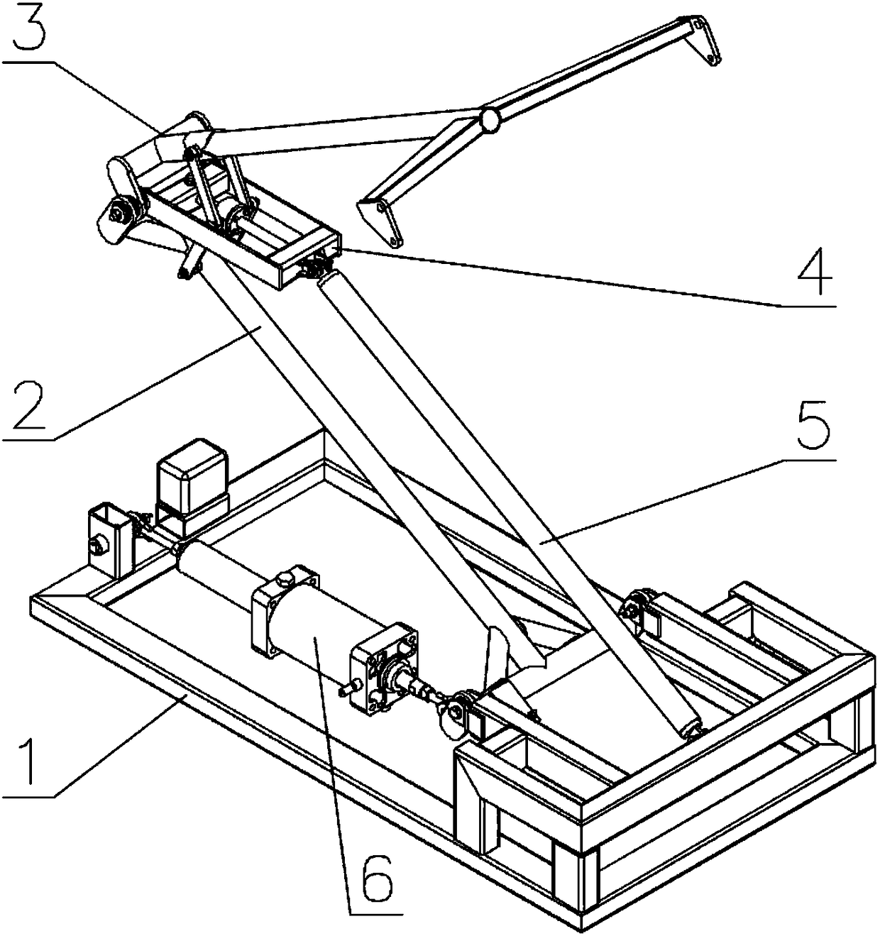 Novel umbrella-shaped vertical-lifting pantograph body