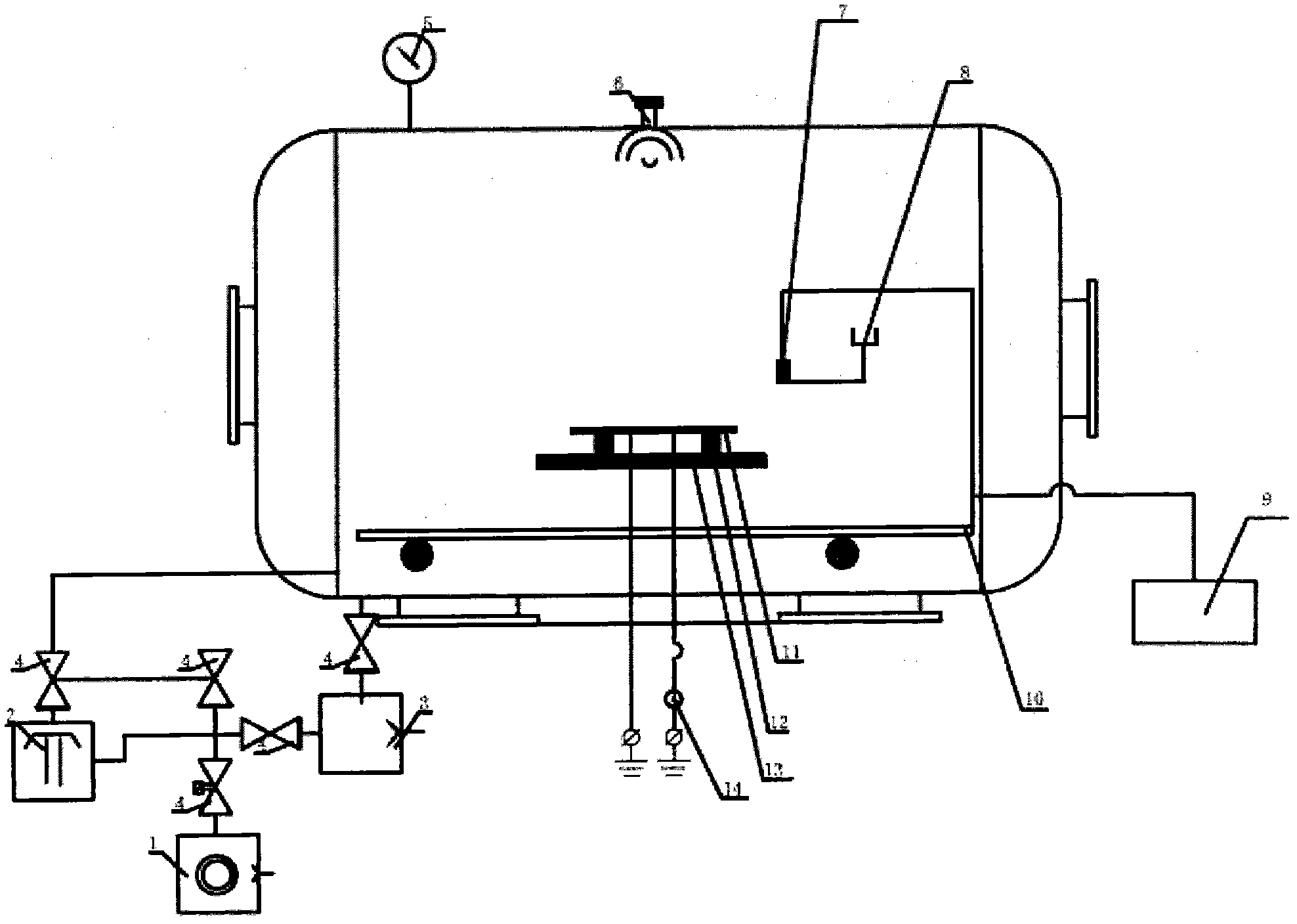 Method for testing conductivity of medium material