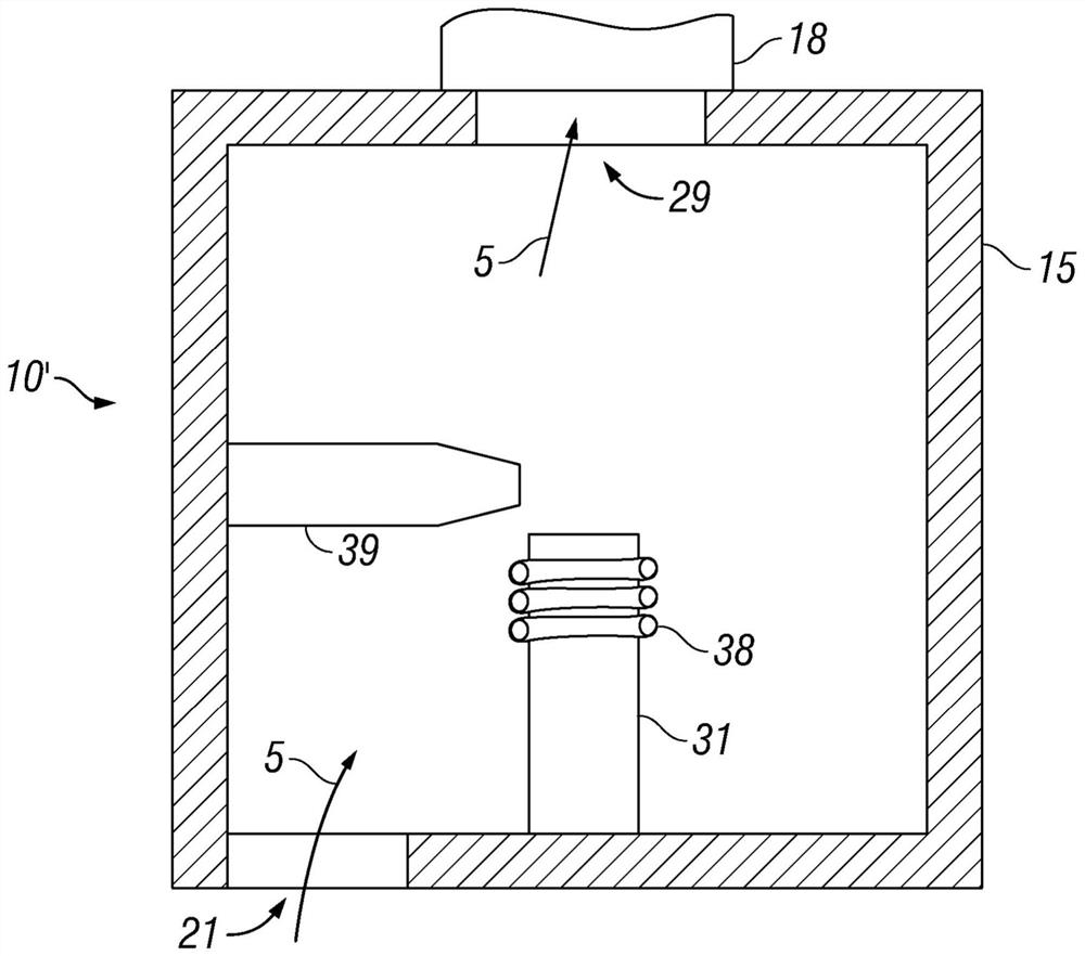 Plasma source chamber for a spectrometer