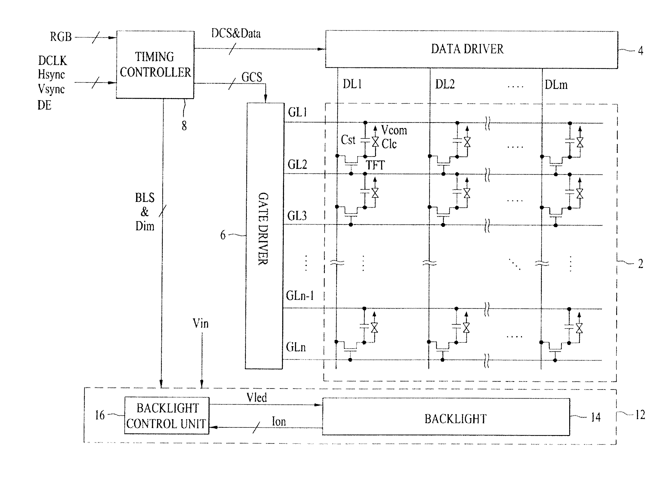 Device and method for driving liquid crystal display device