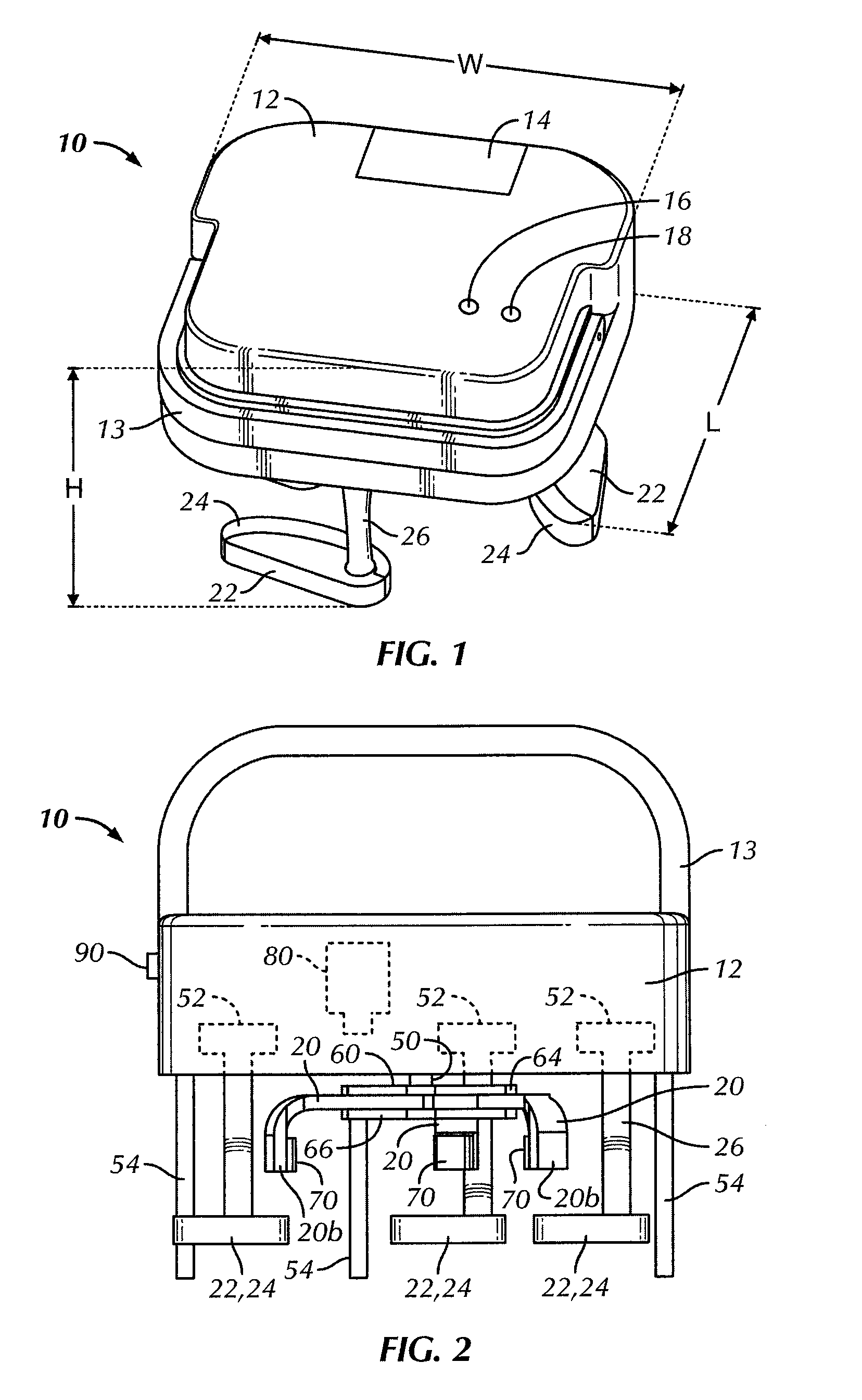 Hand-held device for removing an enclosure from a container