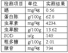 Dried silkworm cordyceps militaris and culture method thereof