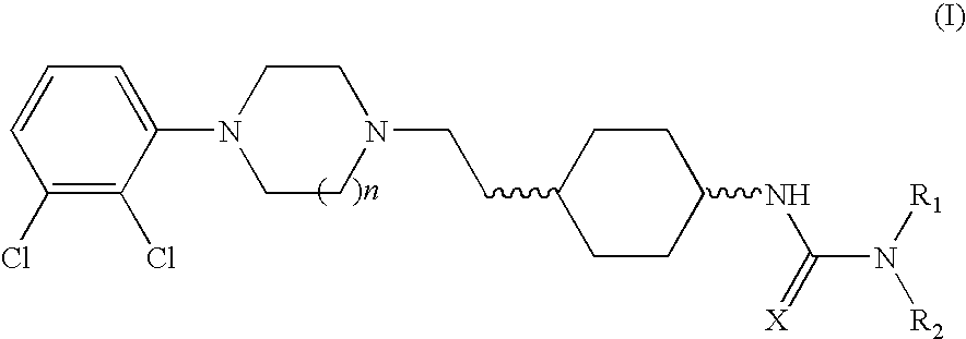 (THIO) -carbamoyl-cyclohexane derivatives and method for treating schizophrenia