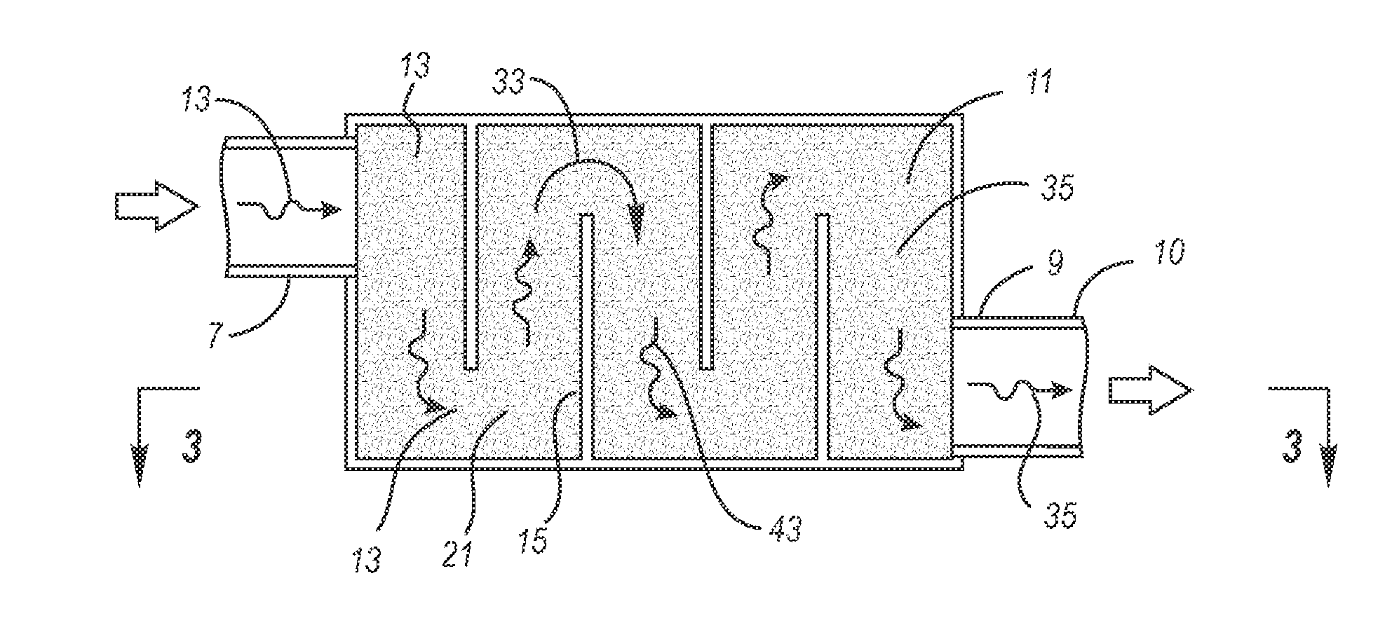 Solar receiver with direct absorption media irradiation