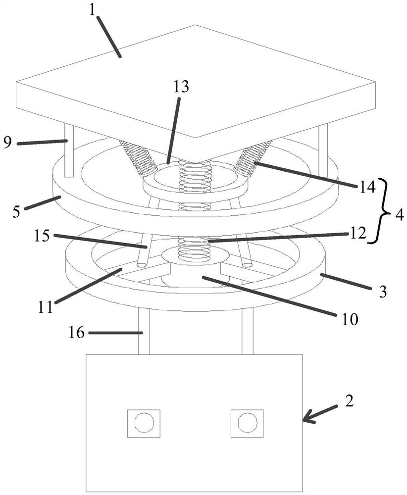 A cloud platform for a range-measuring aircraft and a control method for the platform