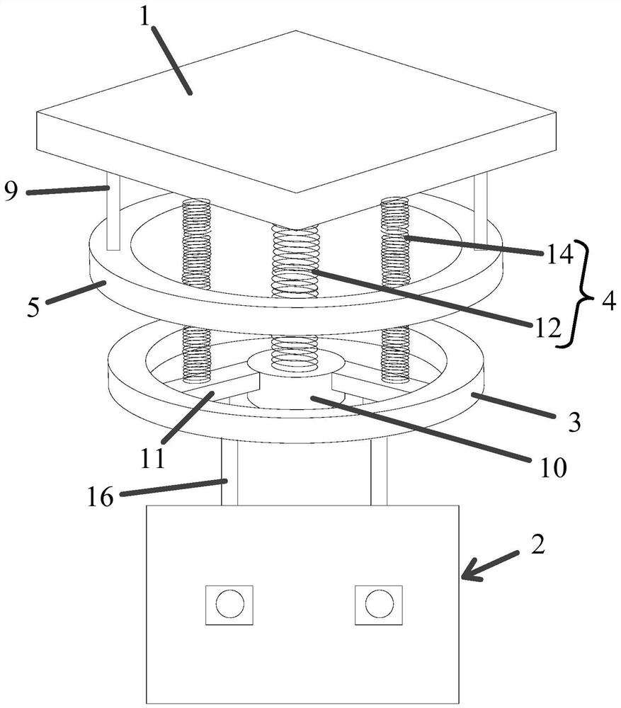 A cloud platform for a range-measuring aircraft and a control method for the platform