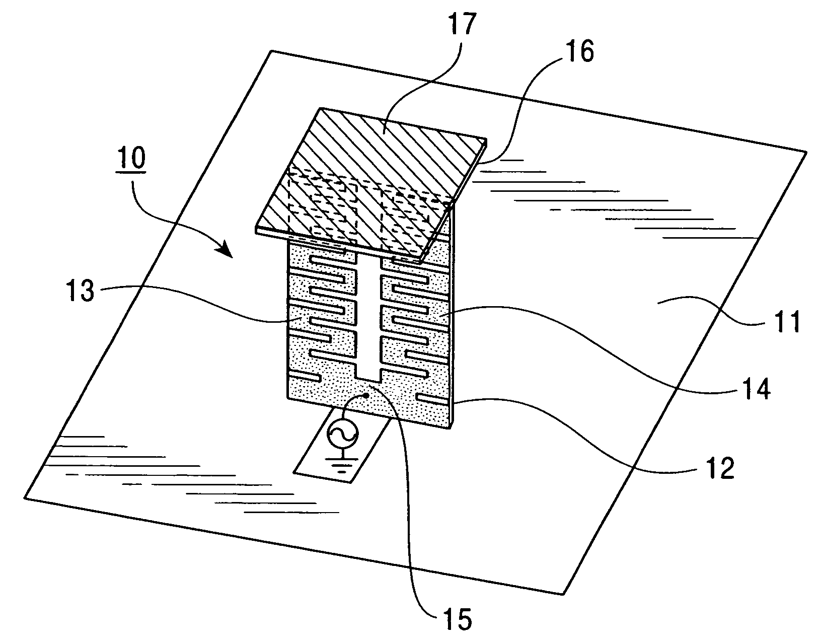 Compact antenna device