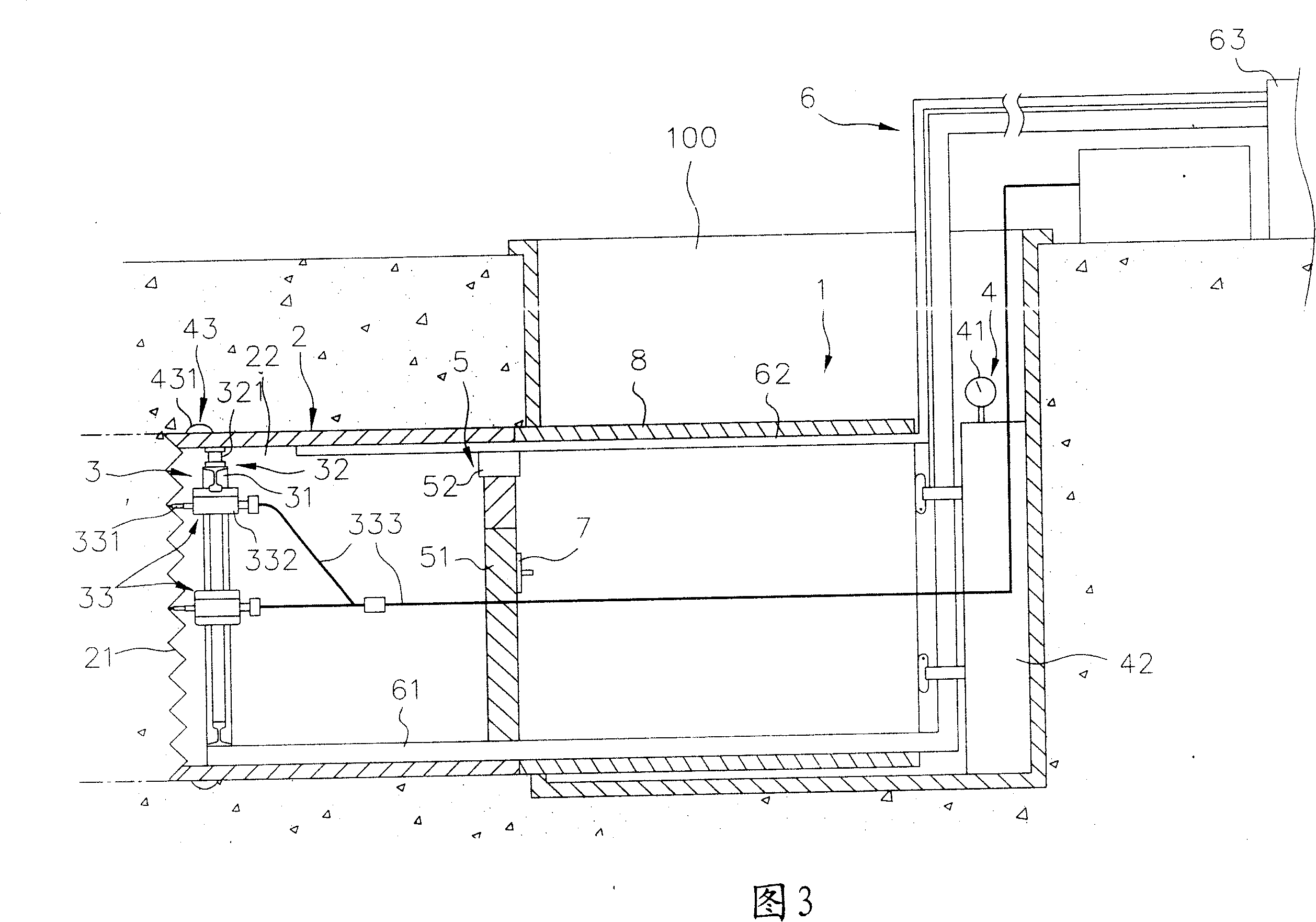 Non-contact type destruction propeller device for cementing domain