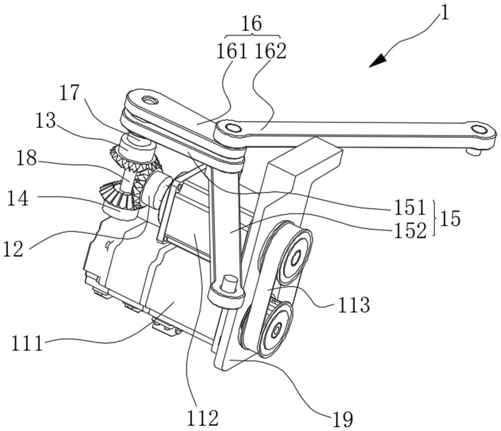 A steering mechanism, steering wheel train device, mobile chassis and construction robot