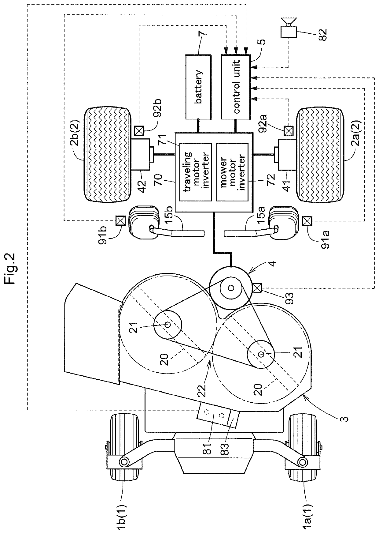 Work vehicle for managing a lawn based on lawn activity