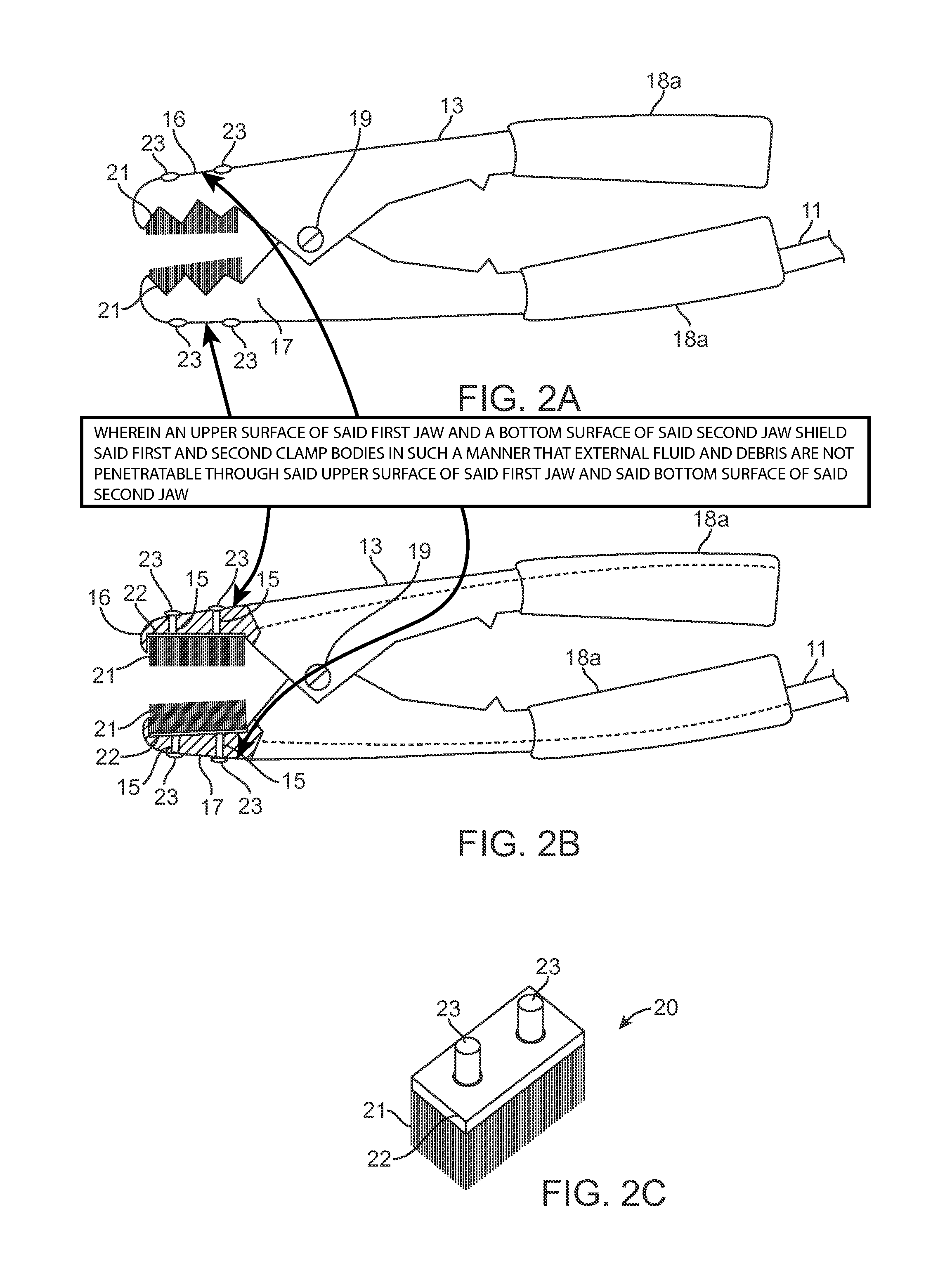 Battery jumper cables with integral wire brush