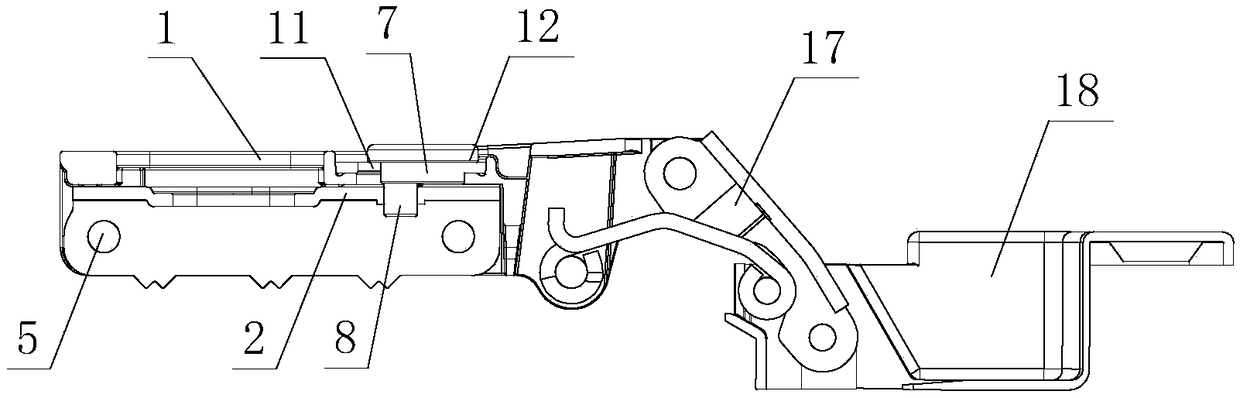 Simple and convenient adjustment structure of furniture hinge