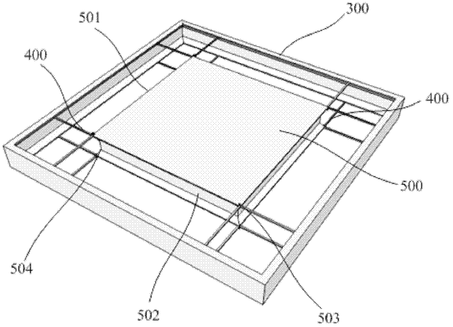 Double-faced parallel symmetric silicon beam mass block structure and method for preparing same