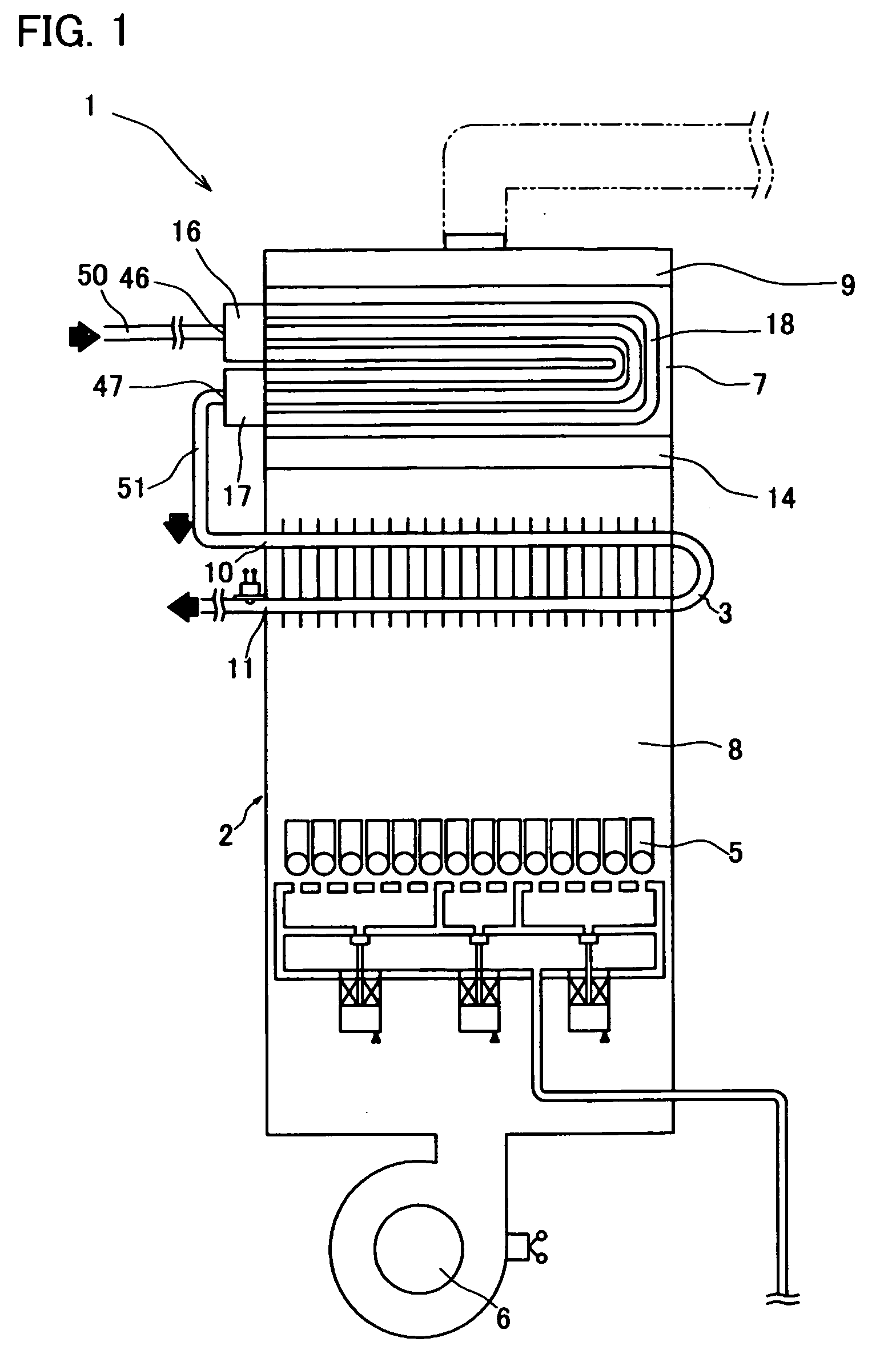 Latent heat recovery-type water heater