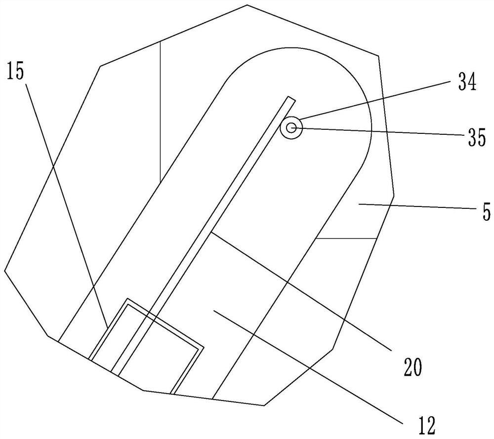 Curtain showing stand with hooks distributed at equal intervals