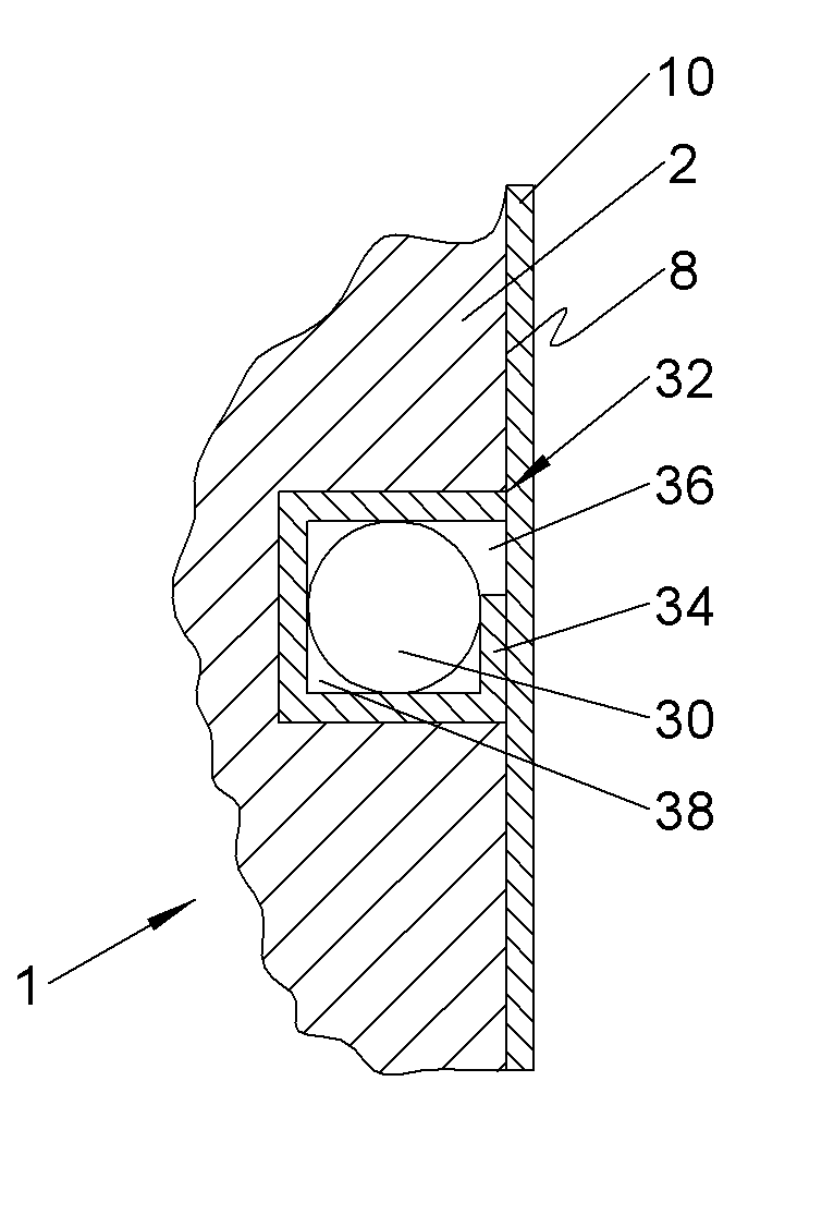 Panel, method for manufacturing a panel and aircraft