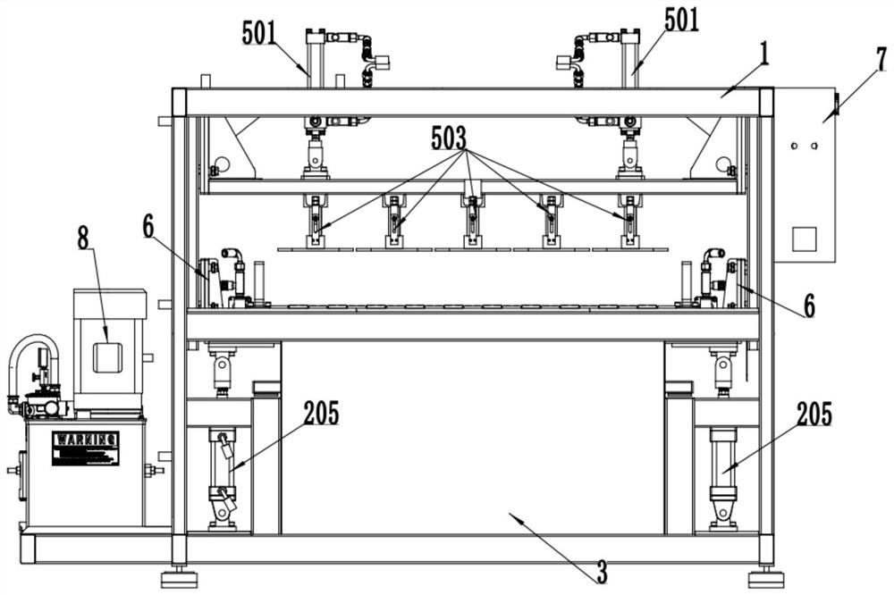 Waste wood tray disassembling equipment