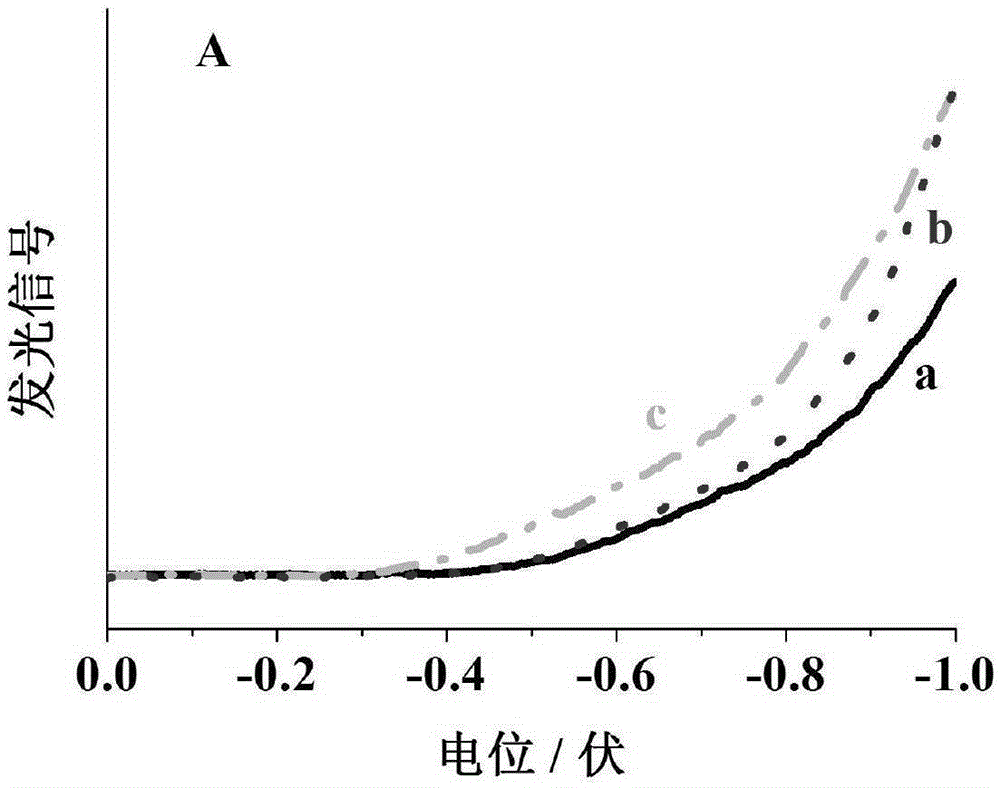 A potential-resolved electrochemiluminescence detection method based on luminol and bipyridylruthenium and its application