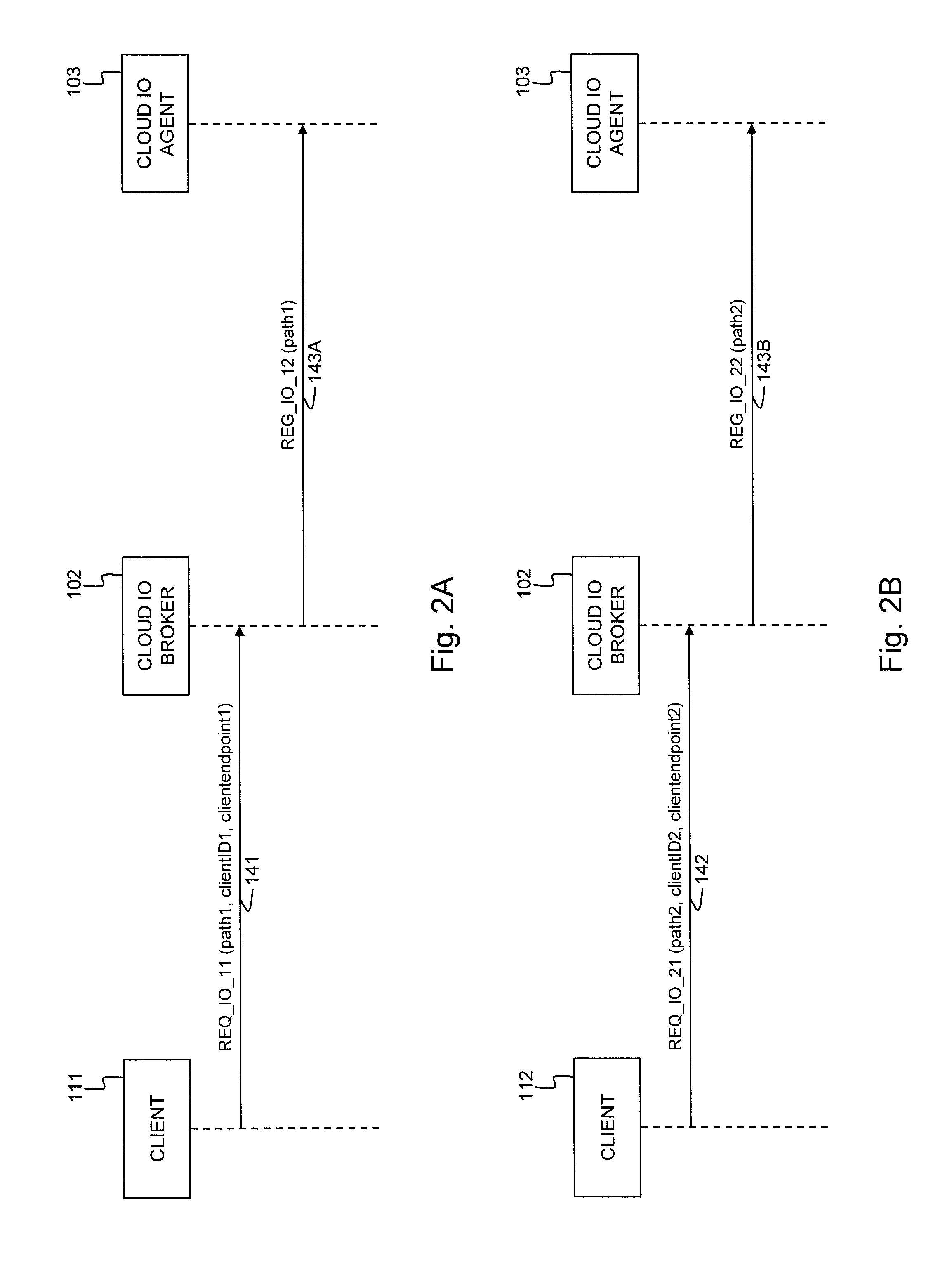 Method for content change notification in a cloud storage system, a corresponding cloud broker and cloud agent