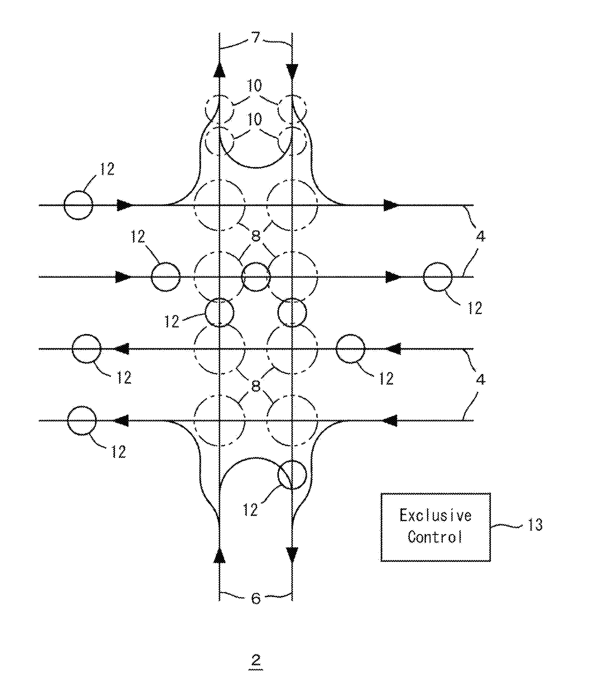 Travelling vehicle system and travelling method for travelling vehicle