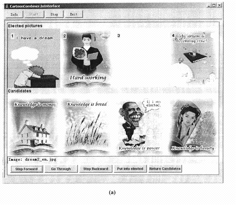 Method for making mobile phone cartoon based on space-time acoustic image dynamic combination