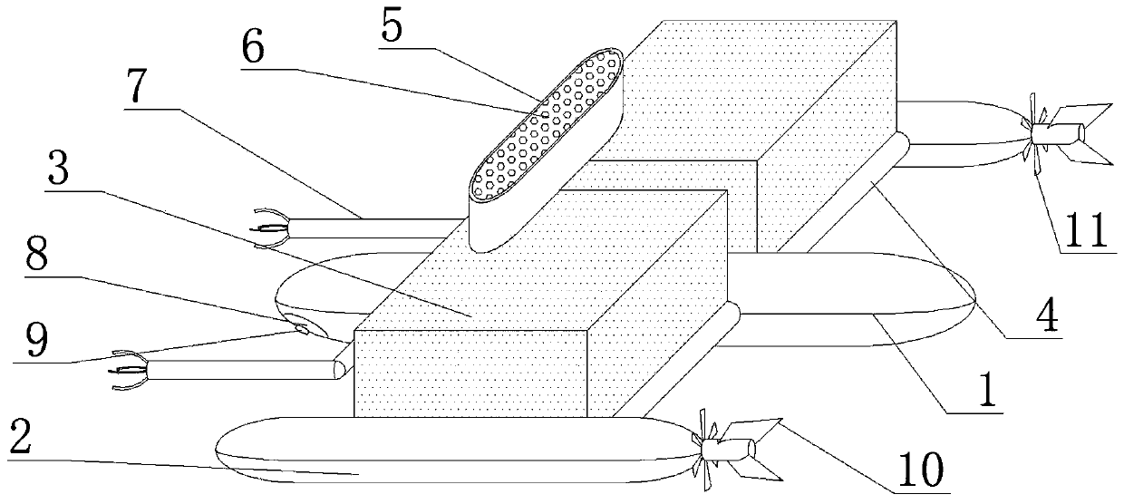 Energy-saving underwater garbage cleaning robot with classification function