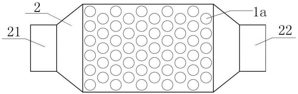 Adsorption bed structure