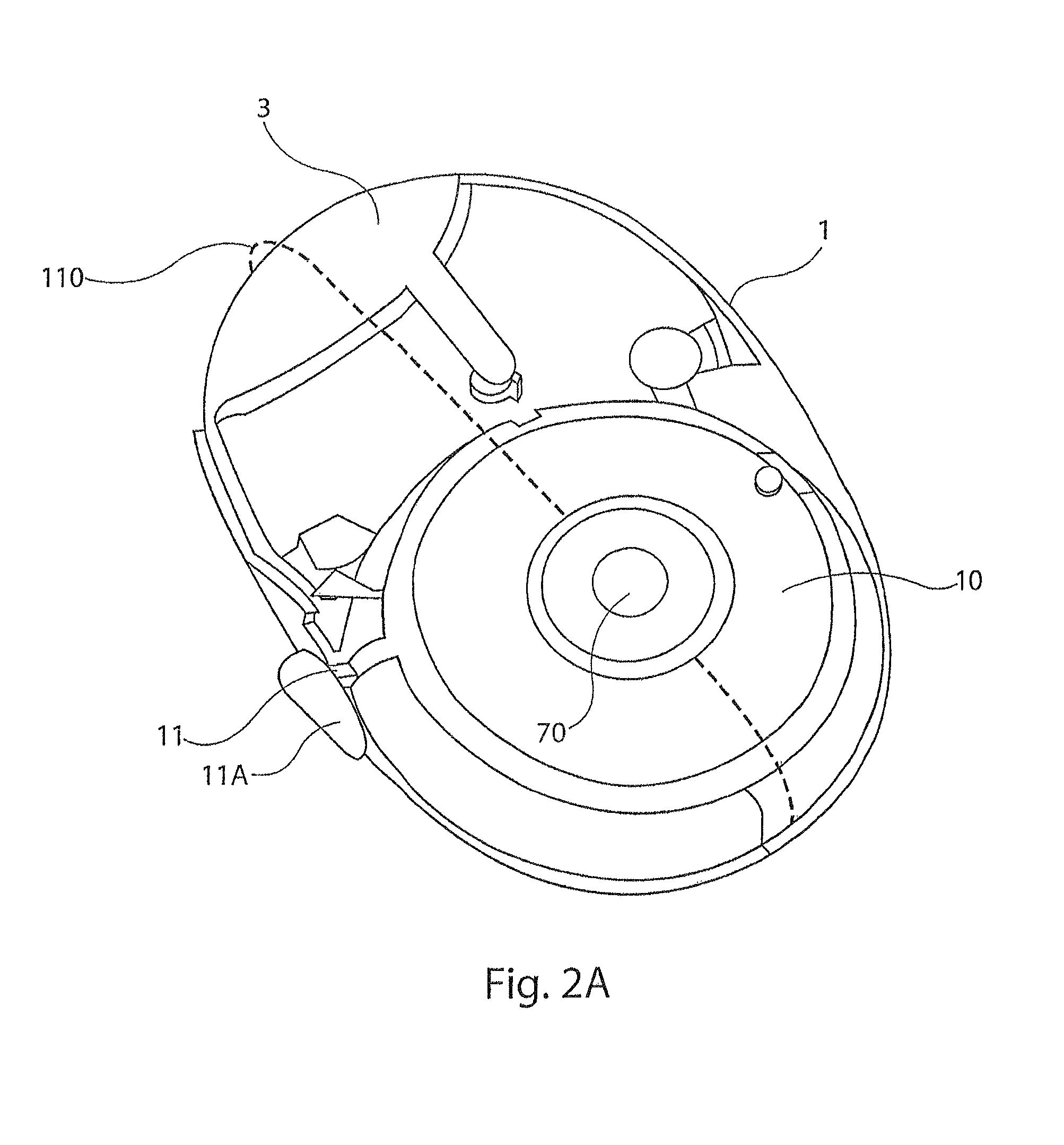 Method and device for clamping a blister within a dry powder inhaler