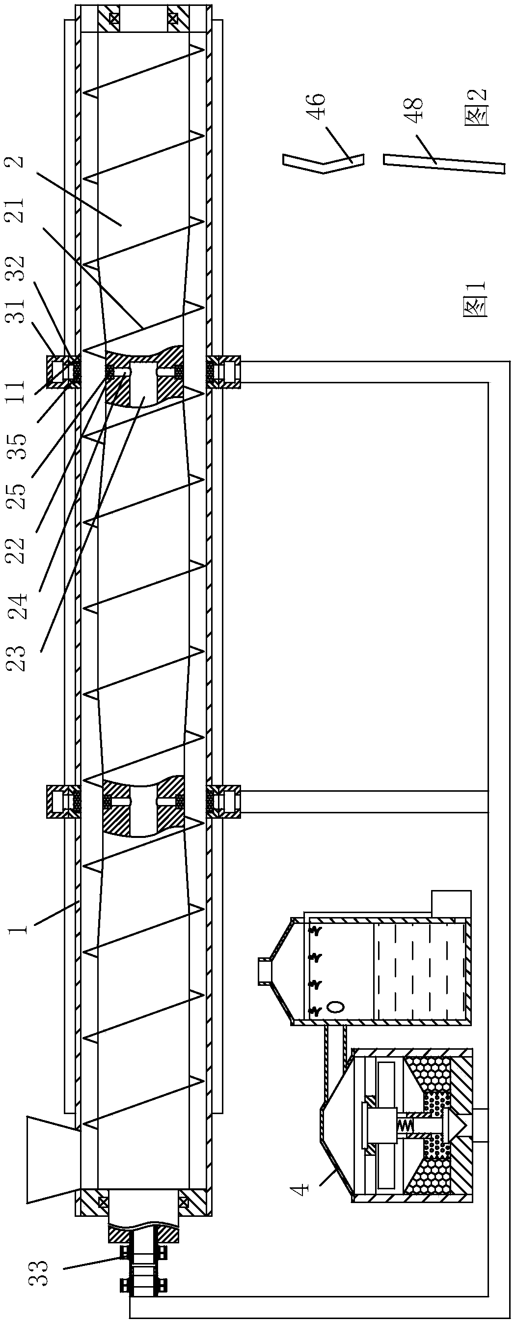 Plasticizing degassing device