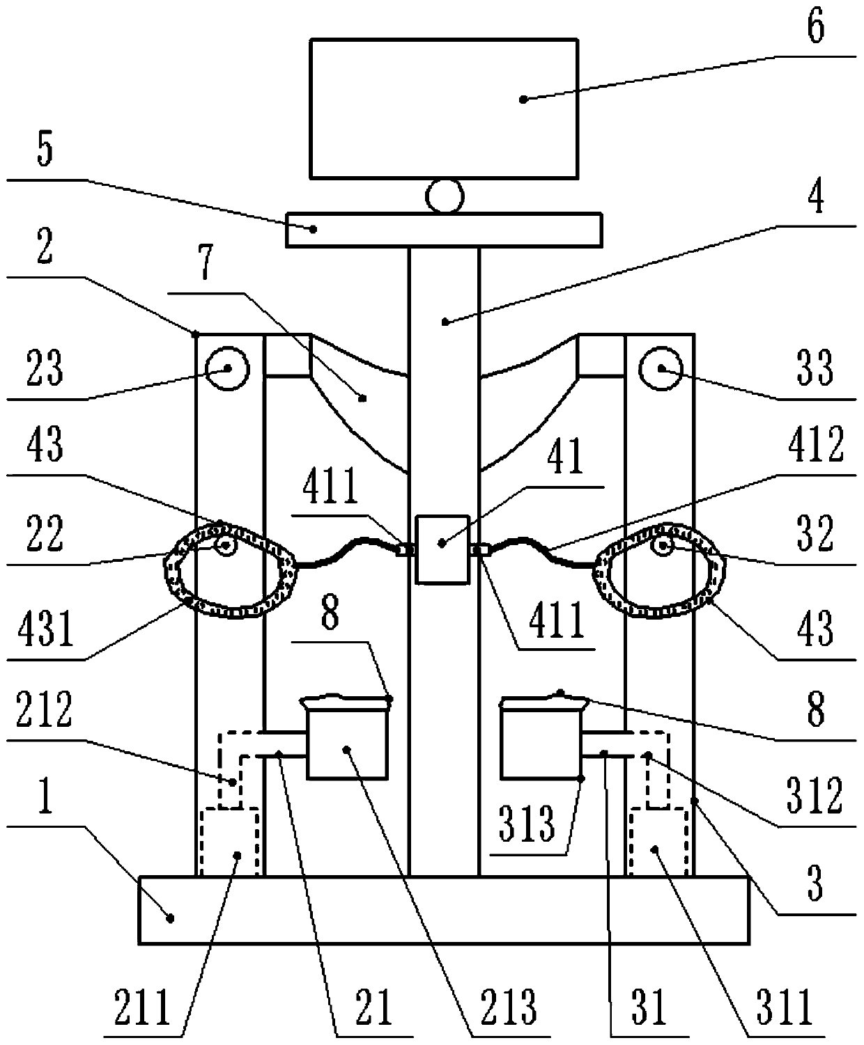 Knee joint training equipment for knee injury recovery and training method