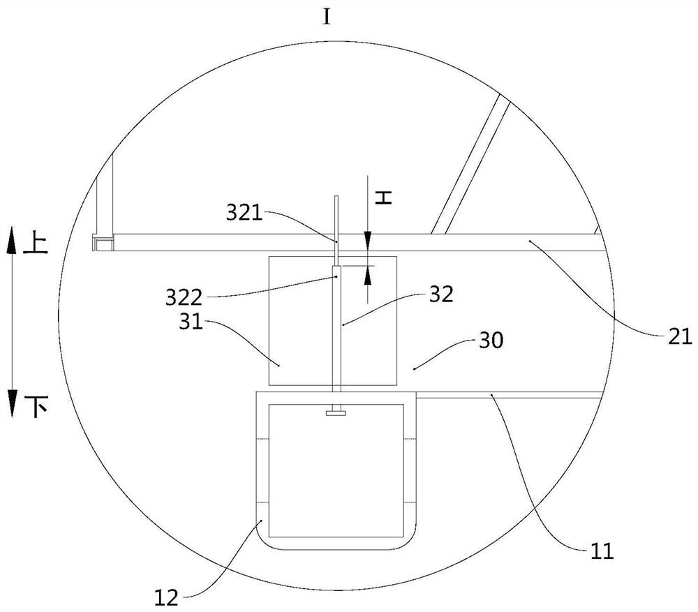 Glass packaging frame and glass packaging device