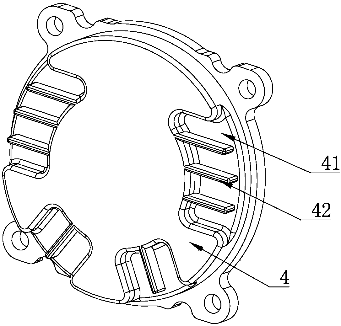 Heat radiation structure and electronic water pump