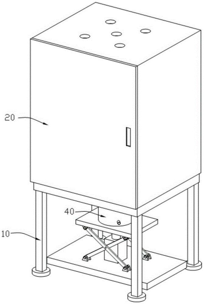 Waste treatment device for laser cutting