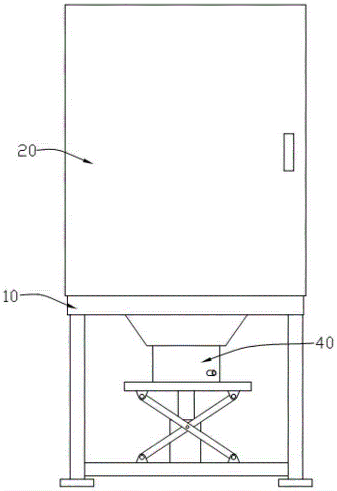 Waste treatment device for laser cutting