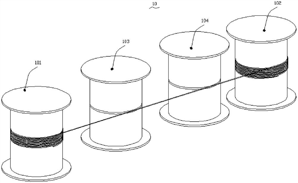 Device for measuring length of linear object