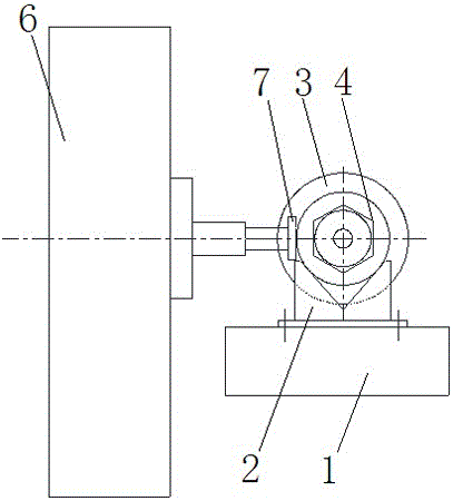 Method for machining high-precision hexagonal shaft through ordinary numerical control boring machine