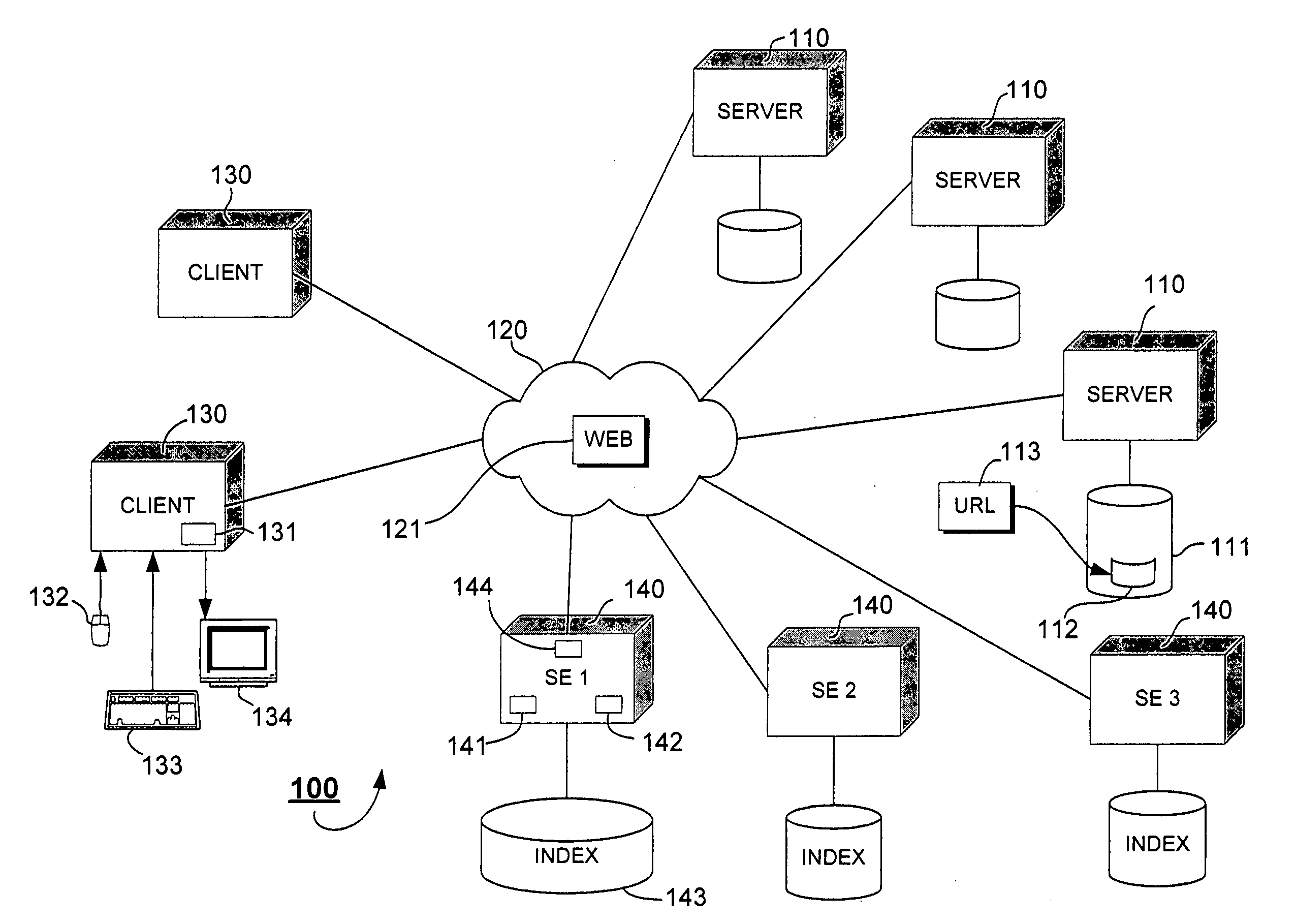 Method for estimating coverage of Web search engines