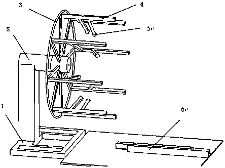 Wheeled bicycle parking device based on PLC control