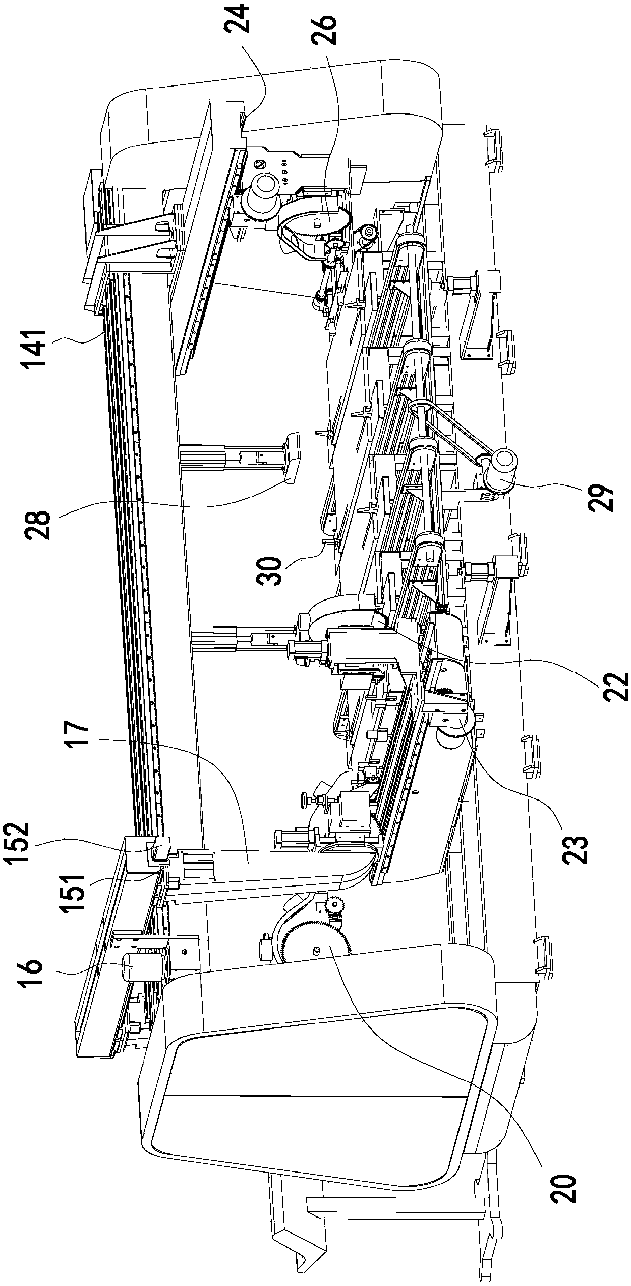 Woodworking four-edge cutting machine