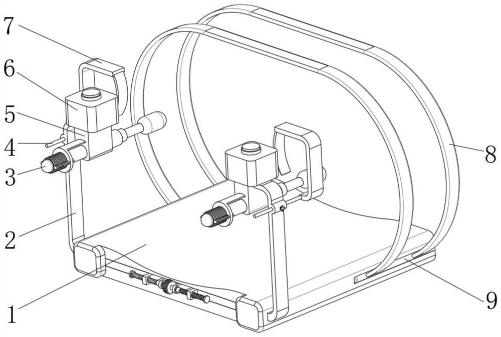 Device for assisting in treating nail flesh of foot diseases