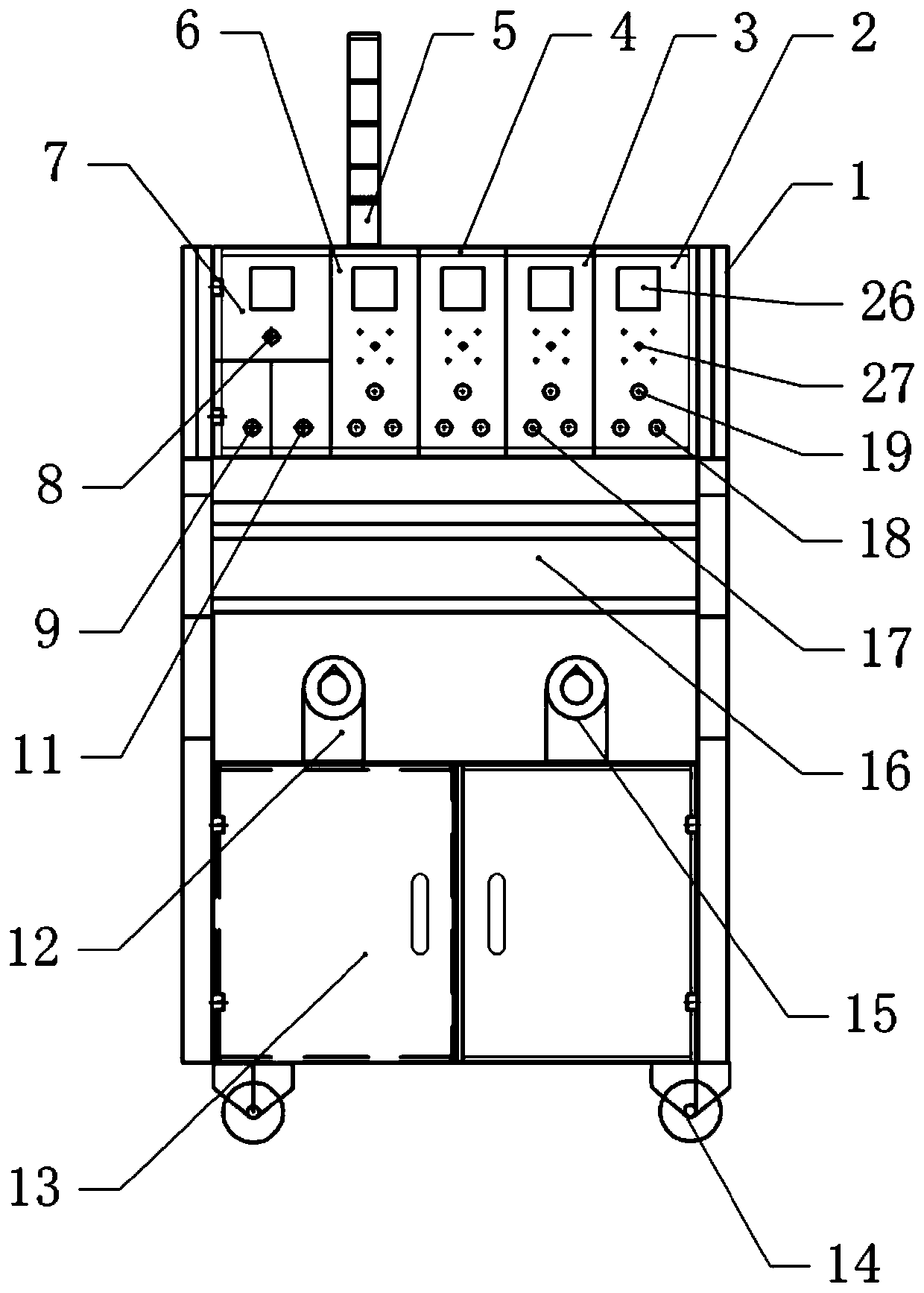 Electric test device