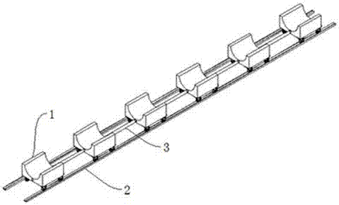 Supporting device for curing oven